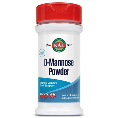 KAL D Mannose Powder 1600 mg, Easy-to-Mix, Fast-Dissolving D-Mannose - Urinary Tract Health and Bladder Support - Unflavored Powder, Non-GMO, Vegan, Gluten Free, 60-Day Guarantee, 45 Servings, 2.5oz KALBuy Supplements Australia