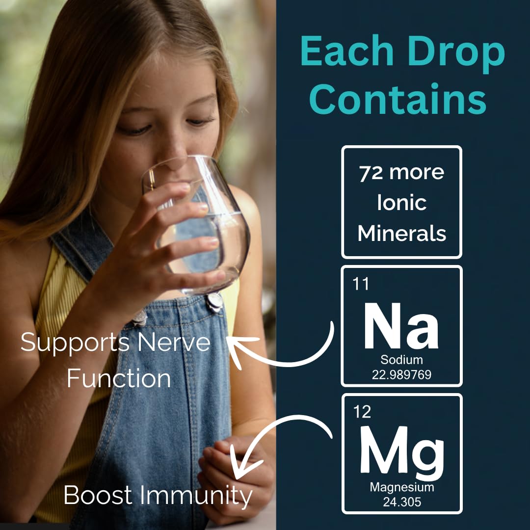 MAYU Trace Mineral Drops - 1 Bottle - 80+ Full-Spectrum Ionic Minerals for Water - Great-Tasting Mineral Supplement for Hydration - Magnesium, Potassium & Zinc - No Additives - 30 Servings mayu buy supplements Au