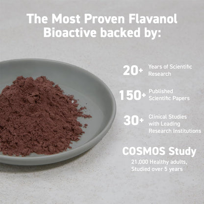 CocoaVia Cocoa Flavanols 500mg, High Flavanol Cocoa Powder, Support Heart and Brain Health, Boosts Nitric Oxide, Circulation, Preworkout, Travel-Friendly, Vegan, Dark Chocolate, 15 Single Serve Sticks