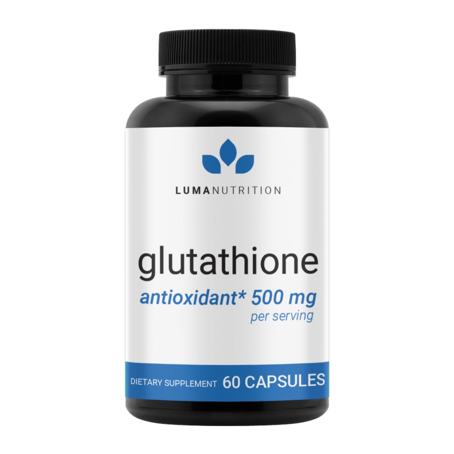 Luma Nutrition Premium Glutathione Supplement - 500mg - L-Glutathione - Antioxidant Support