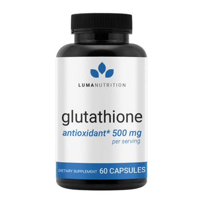Luma Nutrition Premium Glutathione Supplement - 500mg - L-Glutathione - Antioxidant Support