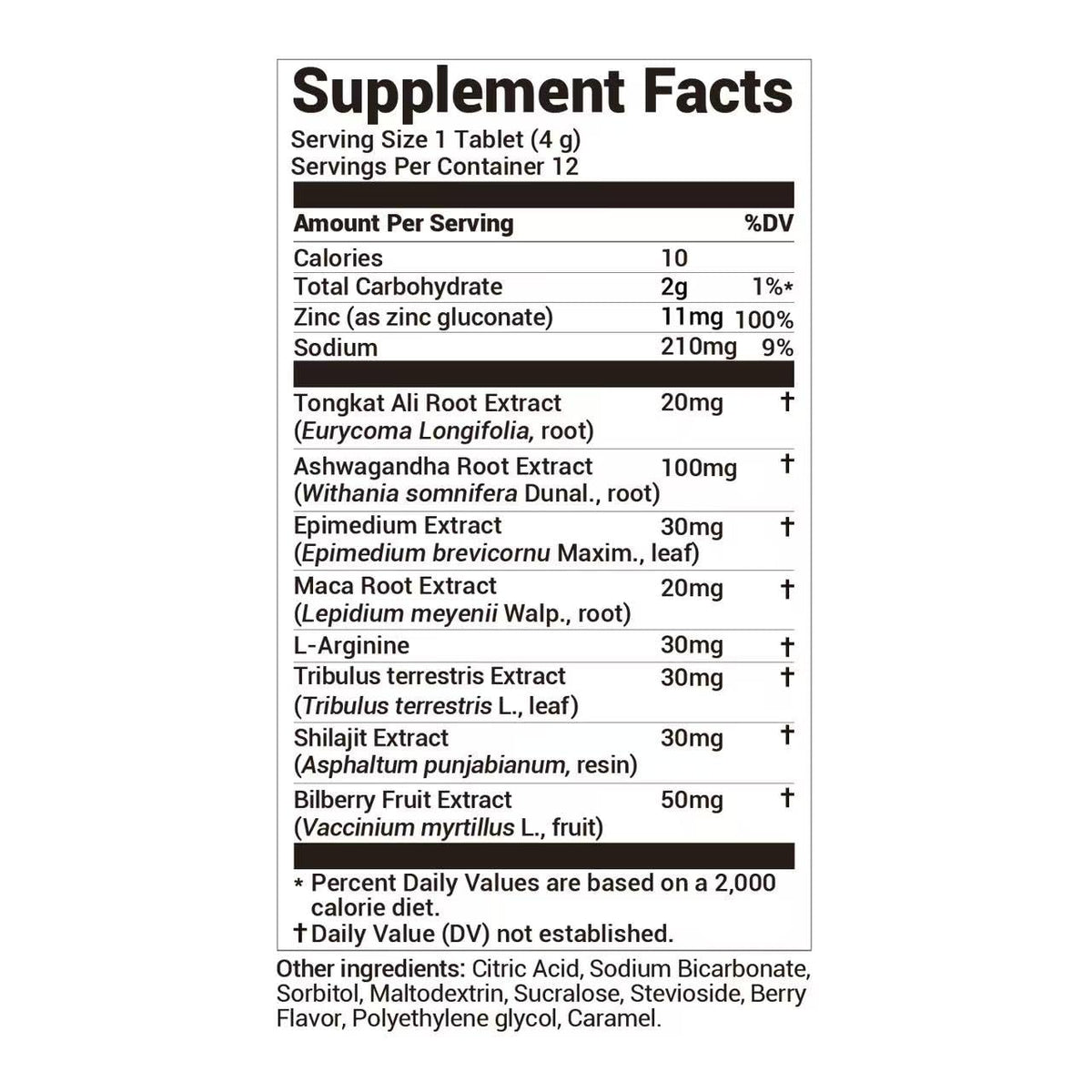 DrBioCare Peak Mode Core Vitality for Men 7-in-1 Effervescent Tablets | Tongkat Ali, Maca & L-Arginine，Ashwagandha, | Boost Stamina, Drive & Blood Flow for Good Performance | Berry Flavor 12 Tablets DrBioCareBuy Supplements Australia
