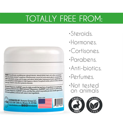 Dr. Robaina DMSO Cream - 99.9% Pure DMSO Pharmaceutical Grade | Formula with Zechstein Magnesium, Arnica, Aloe Vera, Vitamin E - 4 oz Dr. Robaina buy supplements Au