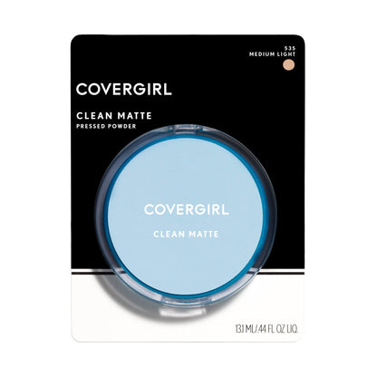 COVERGIRL Clean Matte Pressed Powder, Medium Light 535, 0.35 Oz, Pack of 1 (Packaging May Vary) COVERGIRLBuy Supplements Australia