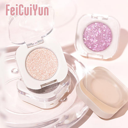 FeiCuiYun Glitter Shimmer Sparkle Eye Shadow Palette Makeup for Older Women, Pearl White Silver Glitter Shimmer Metallic Holographic Iridescent Cream Iridescent Single Monochrome Eyeshadow Makeup, 11 FeiCuiYunBuy Supplements Australia