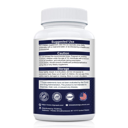 Migcopat Probiotics for Digestive Health, 80 Billion CFU Probiotics, Prebiotics, Postbiotics & Digestive Enzymes, Gut Health Capsules with Berberine, Cinnamon,