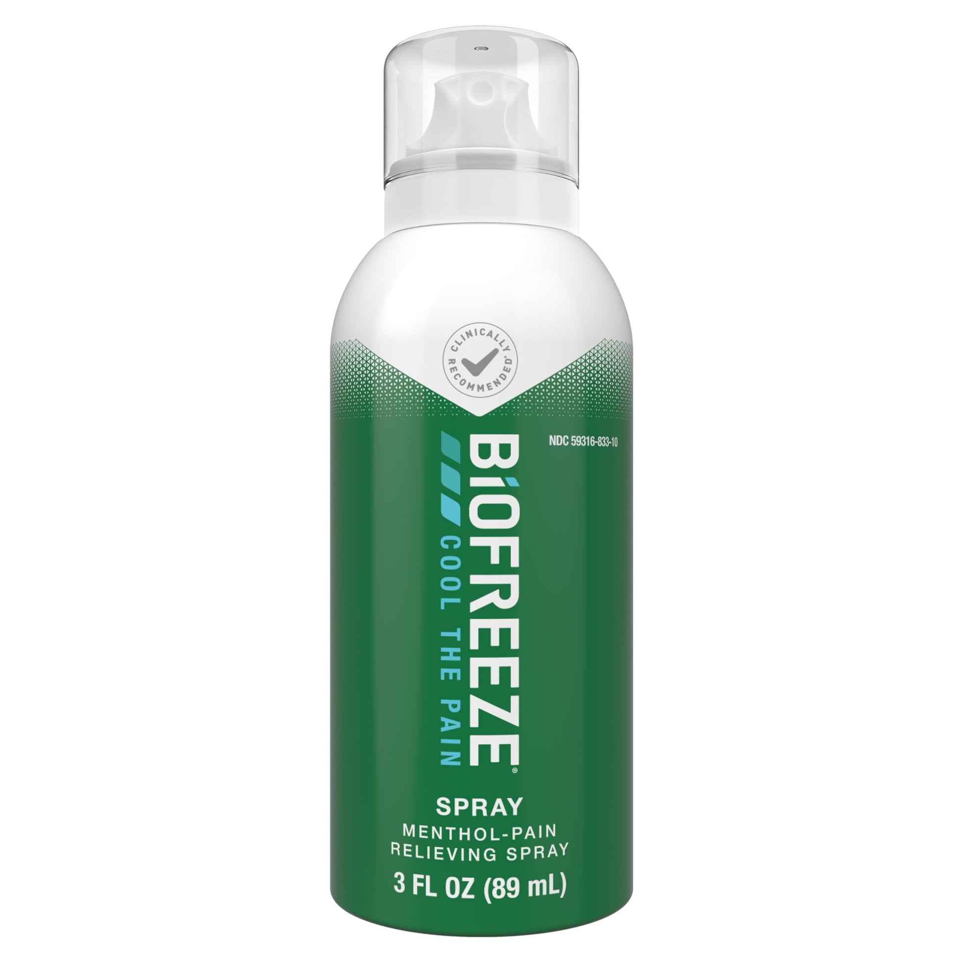 Biofreeze Menthol Pain Relieving Spray 3 FL OZ Colorless Aerosol Spray for Pain Relief Associated with Sore Muscles, Arthritis, Simple Backaches, and Joint Pain (Packaging May Vary) BiofreezeBuy Supplements Australia