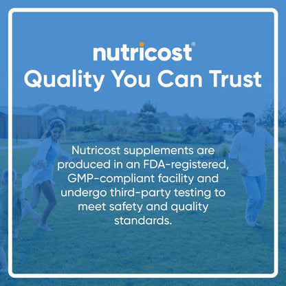 Nutricost N-Acetyl L-Cysteine (NAC) 600mg, 180 Capsules - Non-GMO, Gluten Free