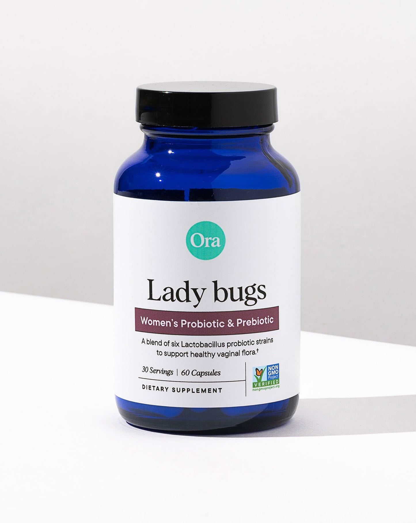 Ora Organic Probiotic for Women with L. crispatus, 6 Clinically Studied Lactobacillus Strains for Vaginal, pH & Urinary Tract Health,