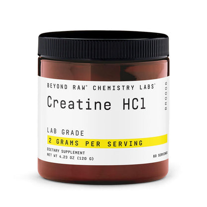 BEYOND RAW Creatine HCl Powder, Science Backed, Lab Grade, Creatine for Women & Men, Muscle Strength, Energy Production, Athletic Performance, Cognitive Support,