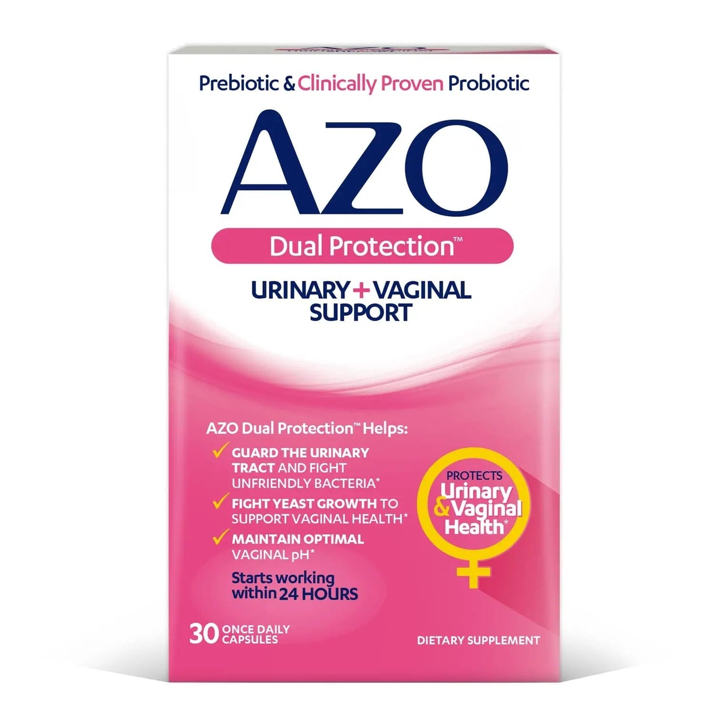 AZO Bladder Control with Go-Less® & Weight Management Dietary Supplement & Dual Protection | Urinary + Vaginal Support* AZOBuy Supplements Australia