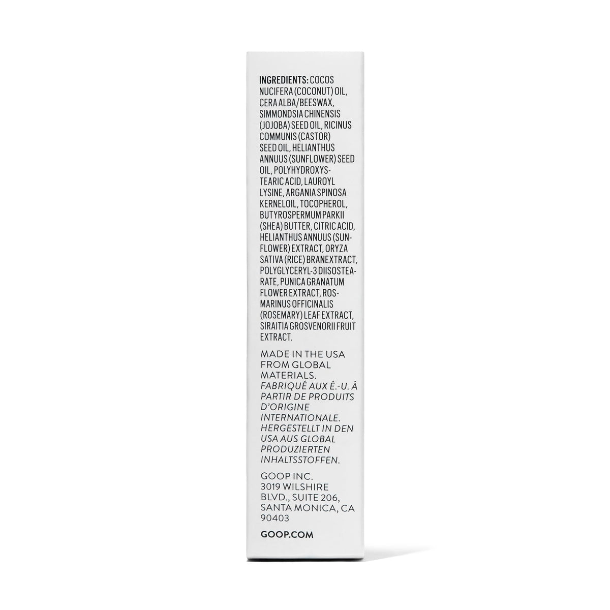 goop Beauty Clean Lip Balm | Dry Lips Treatment | Coconut Oil, Pomegranate Extract, & Shea Butter | Petroleum Free | 0.16 oz goopBuy Supplements Australia