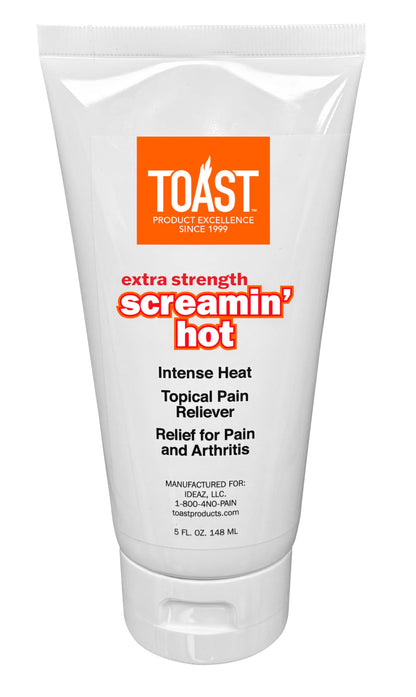 Toast Extra Strength Screamin Hot Intense Heat Topical Pain Relief Cream for Muscles and Joints - 5 Ounces ToastBuy Supplements Australia