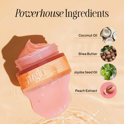 YUGLO Lip Sleeping Mask | Peach Flavor | Hydrating & Soothing Lip Treatment for  Dry, Chapped Lips