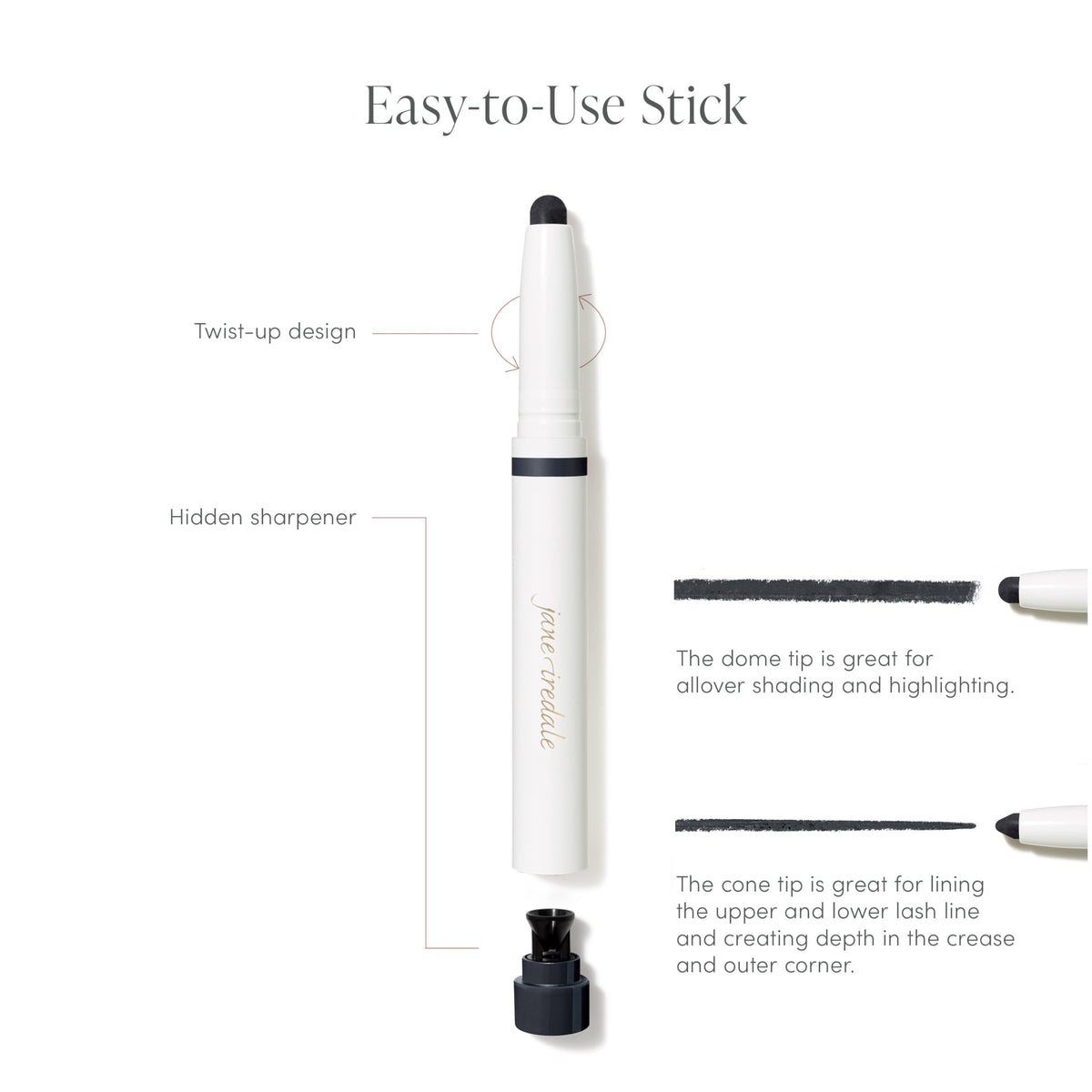 jane iredale ColorLuxe Eye Shadow Stick, Multi-Use Cream to Powder Formula with Sharpener, Highly Pigmented, Buildable, Long-Wear, Vegan, Cruelty-Free, Rosé jane iredaleBuy Supplements Australia