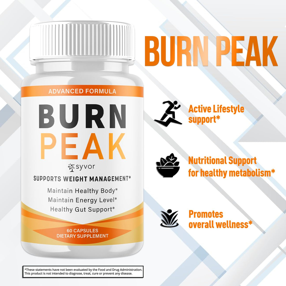 (5 Pack) Burn Peak Capsules, Official Burnpeak Pink Salt Pills with All Natural Ingredients, Advanced Health and Wellness Supplement with Premium Vitamins for Active Lifestyle Support (300 Capsules) Syvor buy supplements Au