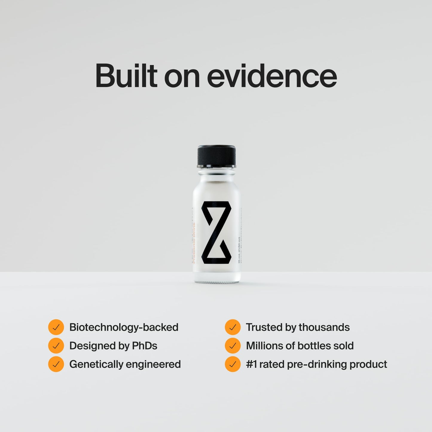 ZBiotics — Feel Better After Drinking, Wake Up Refreshed, Science-Backed, Patented Probiotic for Easier Mornings, Travel-Friendly, 3-Pack of 0.47 Fl Oz Bottles