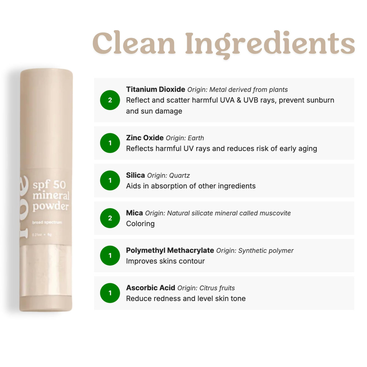 Roe Wellness- Kids SPF 50 Brush On Mineral Sunscreen Powder EWG, Reef-Friendly, Easy to Apply for Kids, Babies & Parents