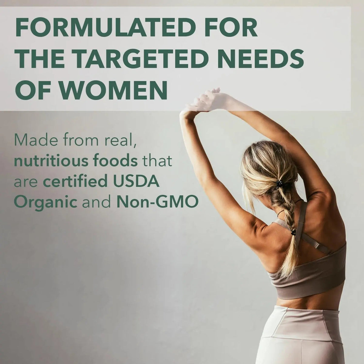 PlantFusion Organic Multivitamin for Women - One Daily Whole Food Blend Women's Multivitamin - Vegan PlantFusion