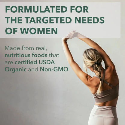 PlantFusion Organic Multivitamin for Women - One Daily Whole Food Blend Women's Multivitamin - Vegan PlantFusion