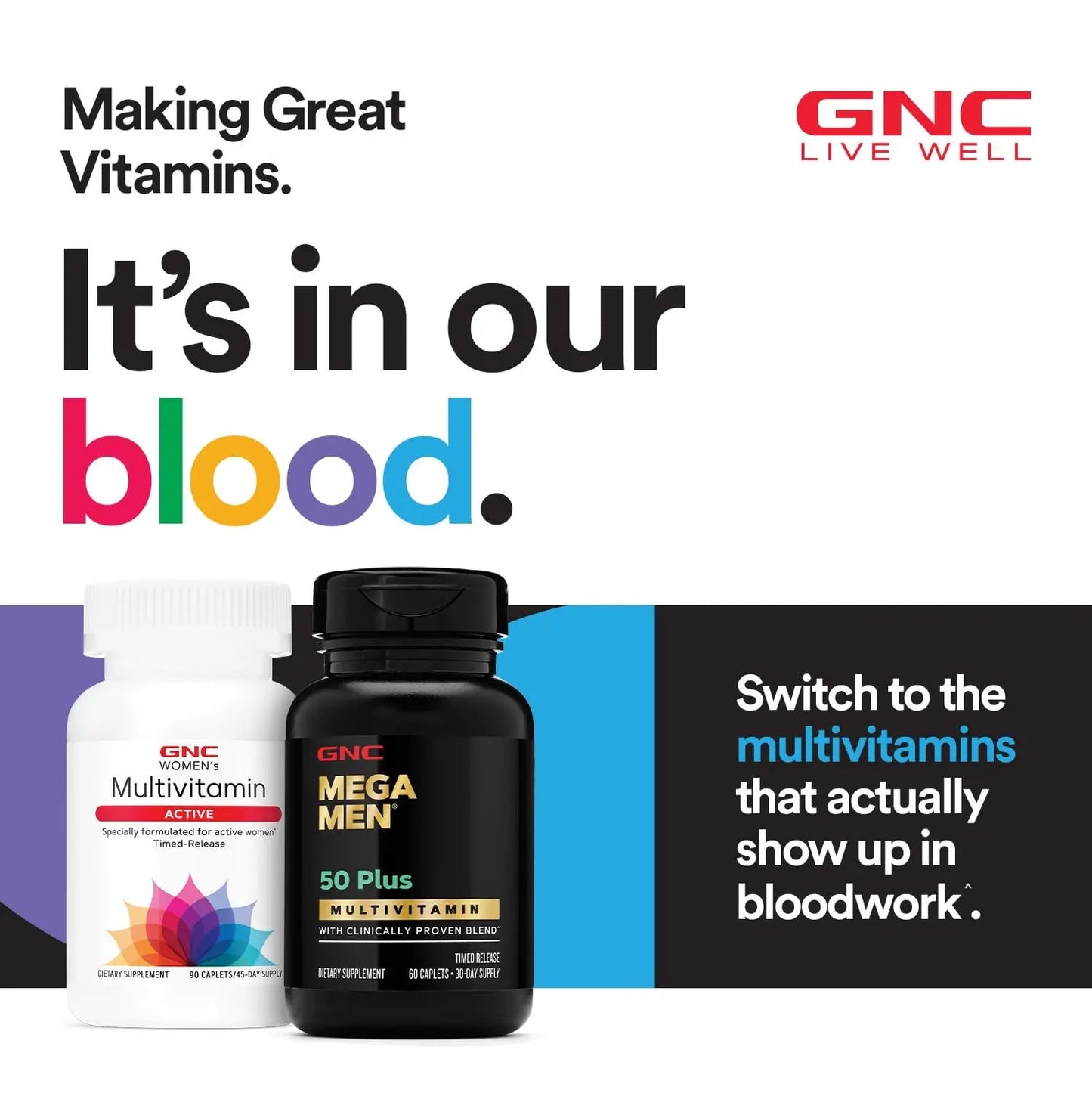 GNC Women's Multivitamin Active Without Iron, Supports an Active Lifestyle, 30+ Nutrient Formula, Promotes Bone & Joint Health GNC