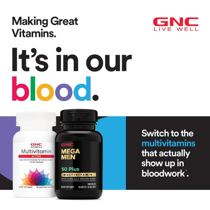 GNC Women's Multivitamin Active Without Iron, Supports an Active Lifestyle, 30+ Nutrient Formula, Promotes Bone & Joint Health GNC