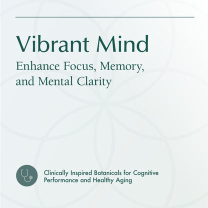 Natura Health Products Vibrant Mind - Brain Supplement for Memory and Focus* - Featuring Bacopa, Ginkgo Biloba, Centellin & Phosphatidylserine
