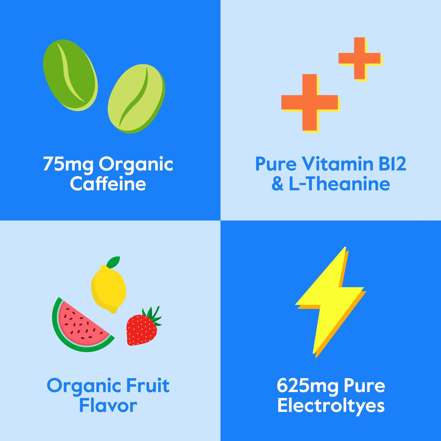 Nectar Energy Booster - Organic Caffeine, B12 & Electrolytes - Sugar Free & Zero Calorie – Healthy Coffee, Energy Drink & Soda Alternative – Hydration & Energy Supplement (Variety 30 Powder Packets)