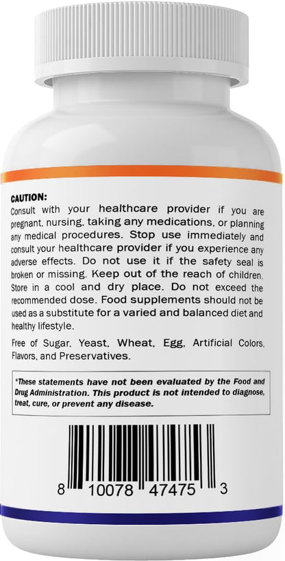 Vitamatic Lithium Orotate 5mg, 240 Veggie Capsules, Non-GMO, Gluten Free.