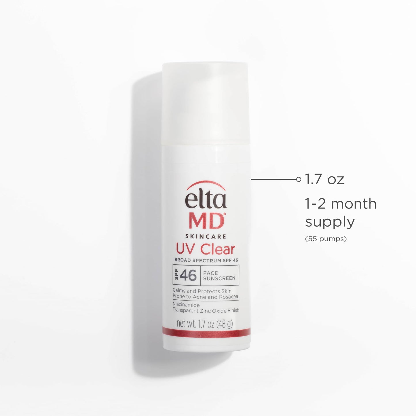 EltaMD UV Clear Face Sunscreen SPF 46, Oil Free for Face with Zinc Oxide, Dermatologist Recommended Sunscreen Lotion