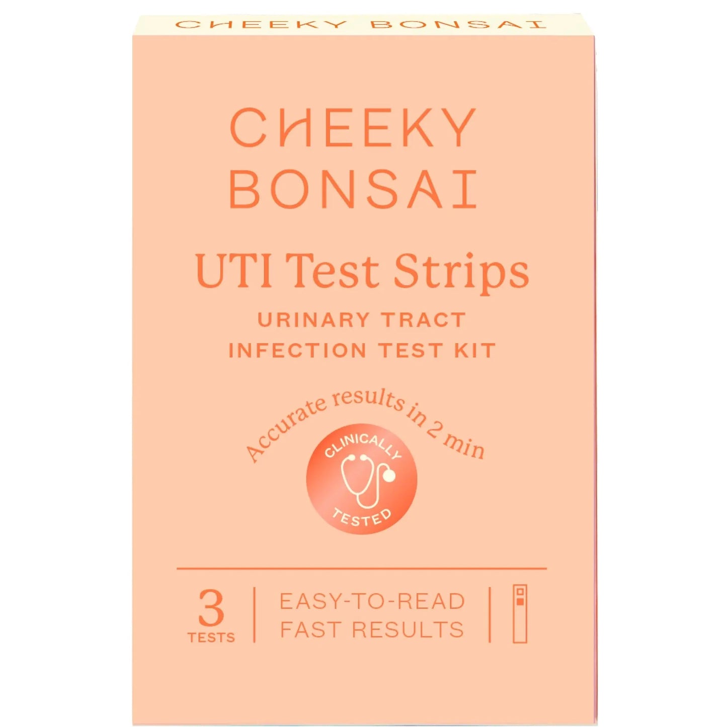 Cheeky Bonsai, Urinary Tract Infection (UTI) Test Strips, Accurate Results in 2 Minutes, Clinically Tested, Same Test Doctors Use, Easy to Read Results, 3 Count Cheeky BonsaiBuy Supplements Australia