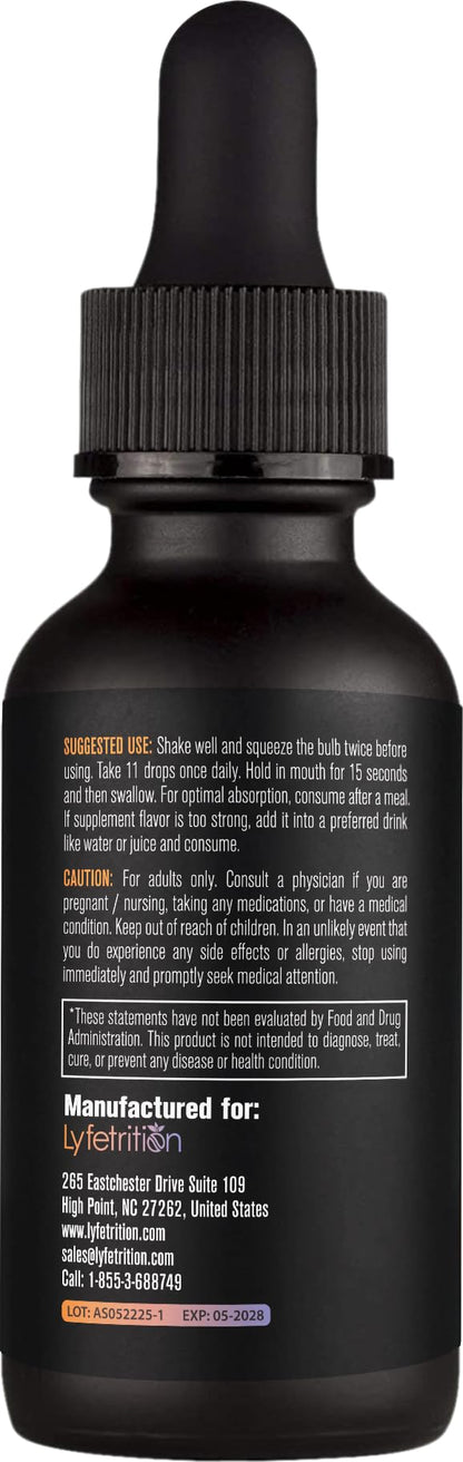 Lyfetrition GABA with L-Theanine, Ginkgo Biloba (Salisburia biloba) Extract, Organic Peruvian MACA Root (Lepidium meyenii) Extract, 118 ml, 4 FL Oz Liquid, 220 Servings, Made in USA, Quick Absorption Lyfetrition buy supplements Au
