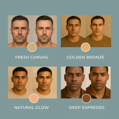 Hues for Him Foundation for Men – Full-Coverage, Lightweight & Hydrating Fit | Natural Coverage | Oil Control & Perfect Fit for Men’s Faces | Available in 4 Shades | Fresh Canvas, .67oz HUES FOR HIMBuy Supplements Australia