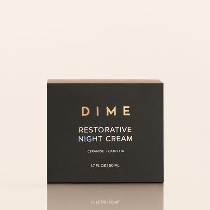 DIME Beauty Restorative Night Cream, Facial Moisturizer with Ceramides and Sea Buckthorn, 1.7 oz / 50 ml in Pump DIMEBuy Supplements Australia