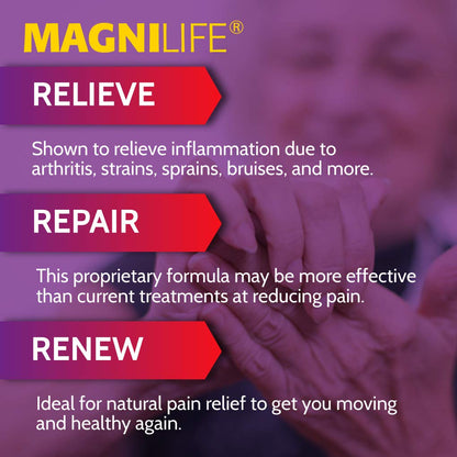 MagniLife Pain & Fatigue Relief Cream 4 oz Pain & Inflammation Relief Foam 4 oz. Natural Joint & Muscle Pain Relief Bundle for Shoulders, Back, Knees, Arthritis, Stiffness & Soreness MagniLifeBuy Supplements Australia