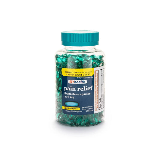 A+Health Ibuprofen 200 Mg Softgels, Pain Reliever/Fever Reducer (NSAID), 300 Count A+HealthBuy Supplements Australia