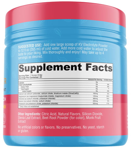 Keto Vitals Keto Electrolytes Powder | Keto-Friendly Electrolytes with Potassium, Magnesium, Sodium, Calcium | Electrolytes Sugar Free | Supplement Energy Drink Mix