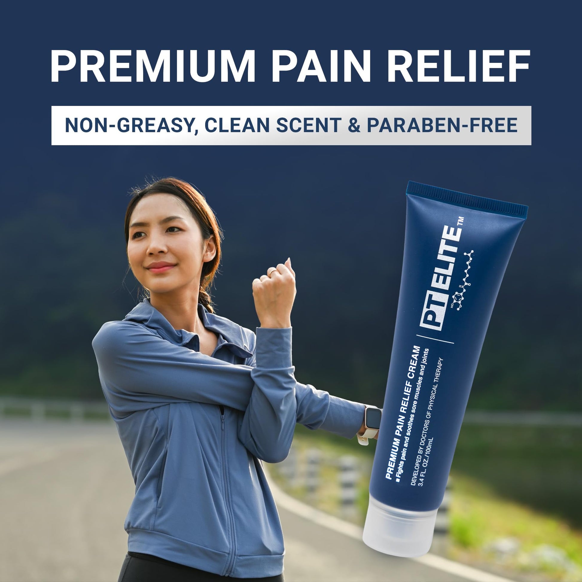 PT Elite Premium Pain Relief Cream, with Capsaicin, Menthol & Arnica, Arthritis, Knee, & Back Pain Relief, Soothes Sore Muscles & Joints, Reduces Stiffness, Non-Greasy, Topical Analgesic, 3.4 oz PT EliteBuy Supplements Australia