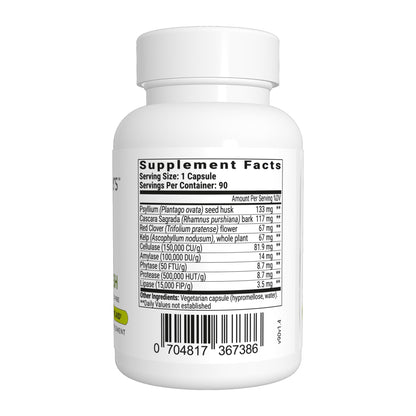 BIOptimizers Herbal Power Flush - Extra Strength Digestive Cleanse - Eliminate Toxins Improve Bowel Digestion
