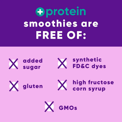 vitafusion Vitamin-Boosted Smoothie +Protein for Energy Metabolism and Immune Support, Strawberry Banana Flavor Excellent Source Vitafusion
