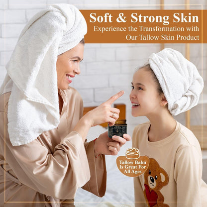 Terra Lotus - Organic Grass-Fed Beef Tallow Balm with Raw Honey - Moisturizing Cream