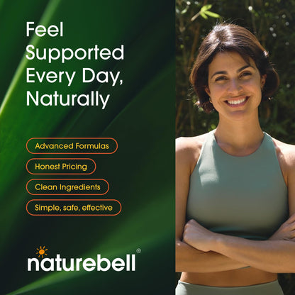NatureBell Moringa - 240 Capsules - Organic Moringa for Immune, Energy & Skin Health Support - Green Superfood Properties