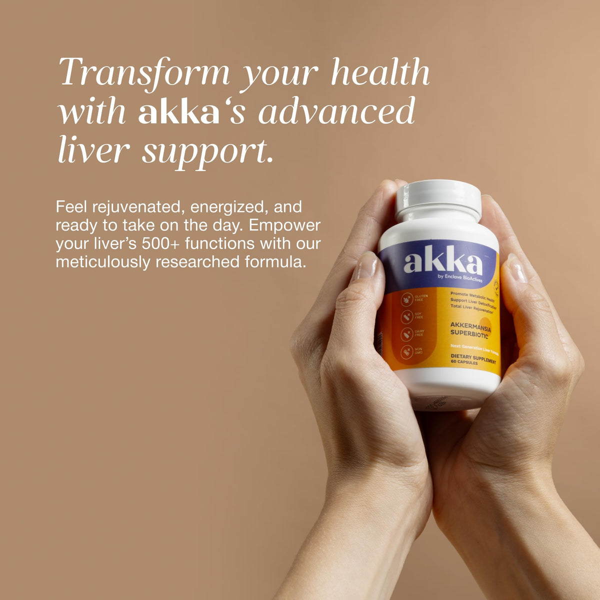 AKKA - Akkermansia Probiotic Liver Cleanse Detox & Repair - Liver Health Supplement for Energy, Digestion & Metabolism with Akkermansia Muciniphila (AKKA Superbiotics),