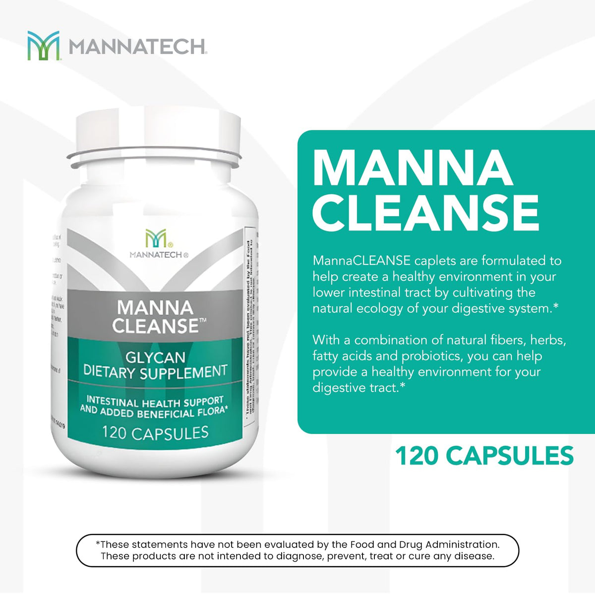 Mannatech Digestive Enzymes and Probiotics - Powered by Ambrotose Derived from The Aloe Vera Plant - Digestive and Colon Cleanser Helps Support Overall Gut Heath