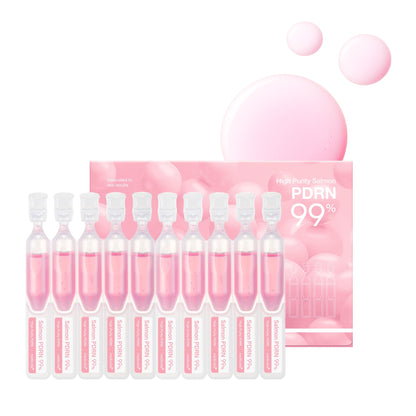 medicube Salmon DNA PDRN Pink One Day Serum | 99% Salmon DNA PDRN Intensive Ampoule, Collagen, Glutathione
