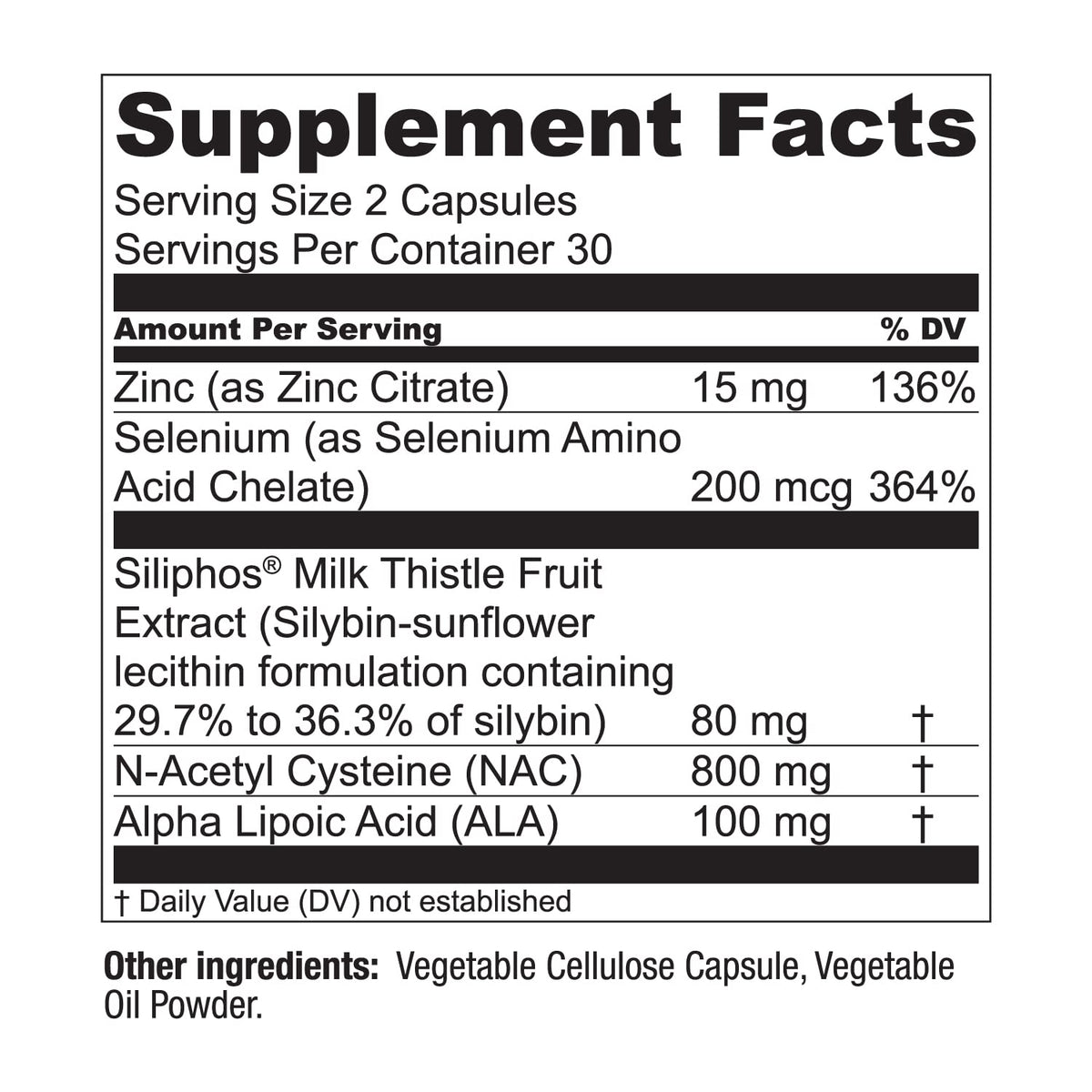 LiverWell Liver Cleanse, Rejuvenation, Metabolic Support - Liver Supplement for Liver Health w/Highly Bioavailable Milk Thistle Extract, N-Acetyl Cysteine,