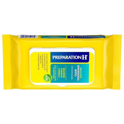 Preparation H Hemorrhoid Flushable Wipes with Witch Hazel for Skin Irritation Relief - 48 Count Preparation HBuy Supplements Australia