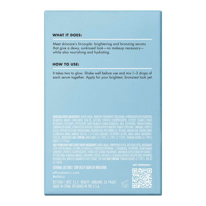 e.l.f. SKIN The Hottest Drops Duo, Holy Hydration! Thirst Burst & Bronzing Skincare Set, For A Dewy, Sun-Kissed Look, Vegan & Cruelty-Free e.l.f.Buy Supplements Australia