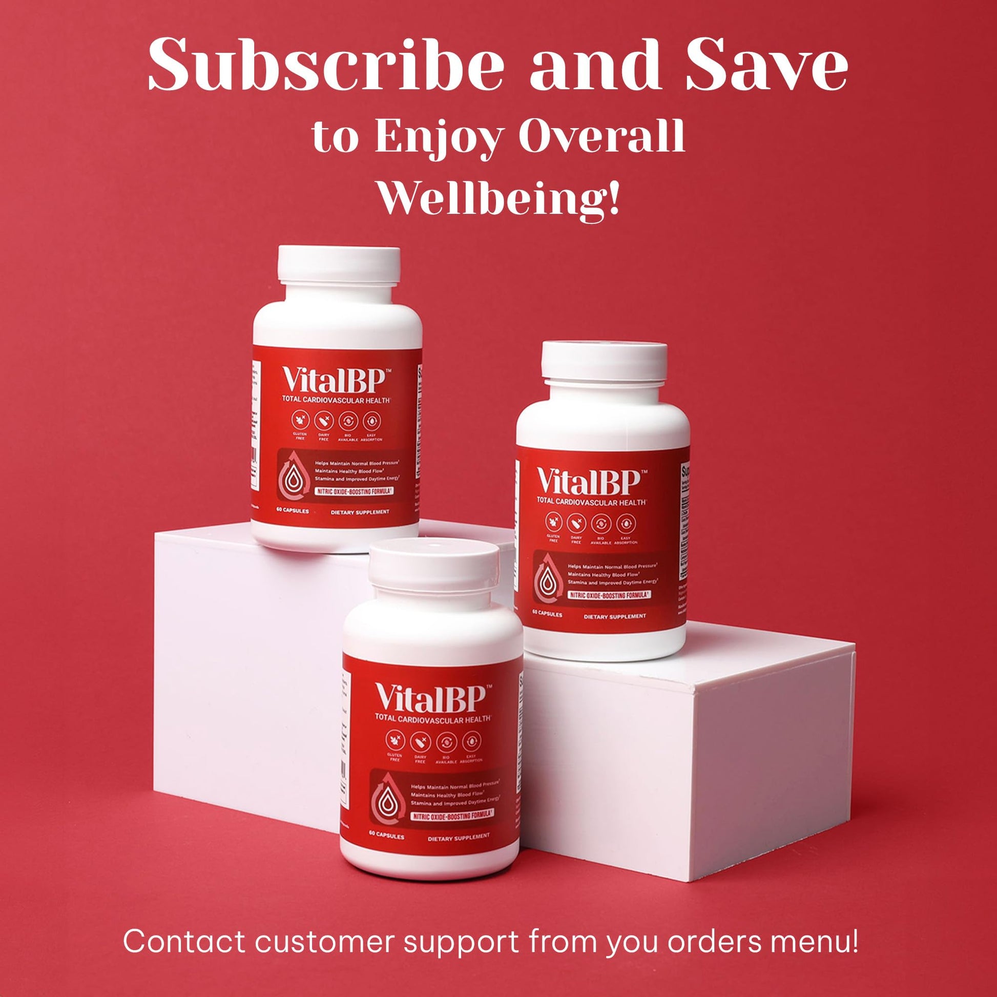 Vital BP - Support for Normal Blood Pressure - Supports Blood Flow & Arteries - with CoQ10, L-Citrulline, and K2 & D3-60 Capsules VitalBPBuy Supplements Australia