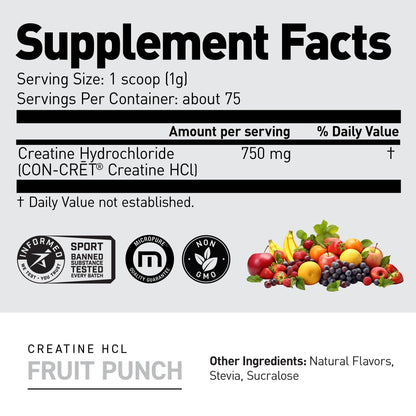 Kaged Creatine HCl Powder | 7X Concentrated vs Mono | Muscle Building & Recovery | High Absorption | No Bloating | Creatine for Men & Women